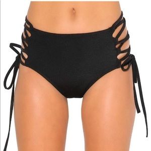 Iheartraves Side Tie High Waisted Booty Shorts